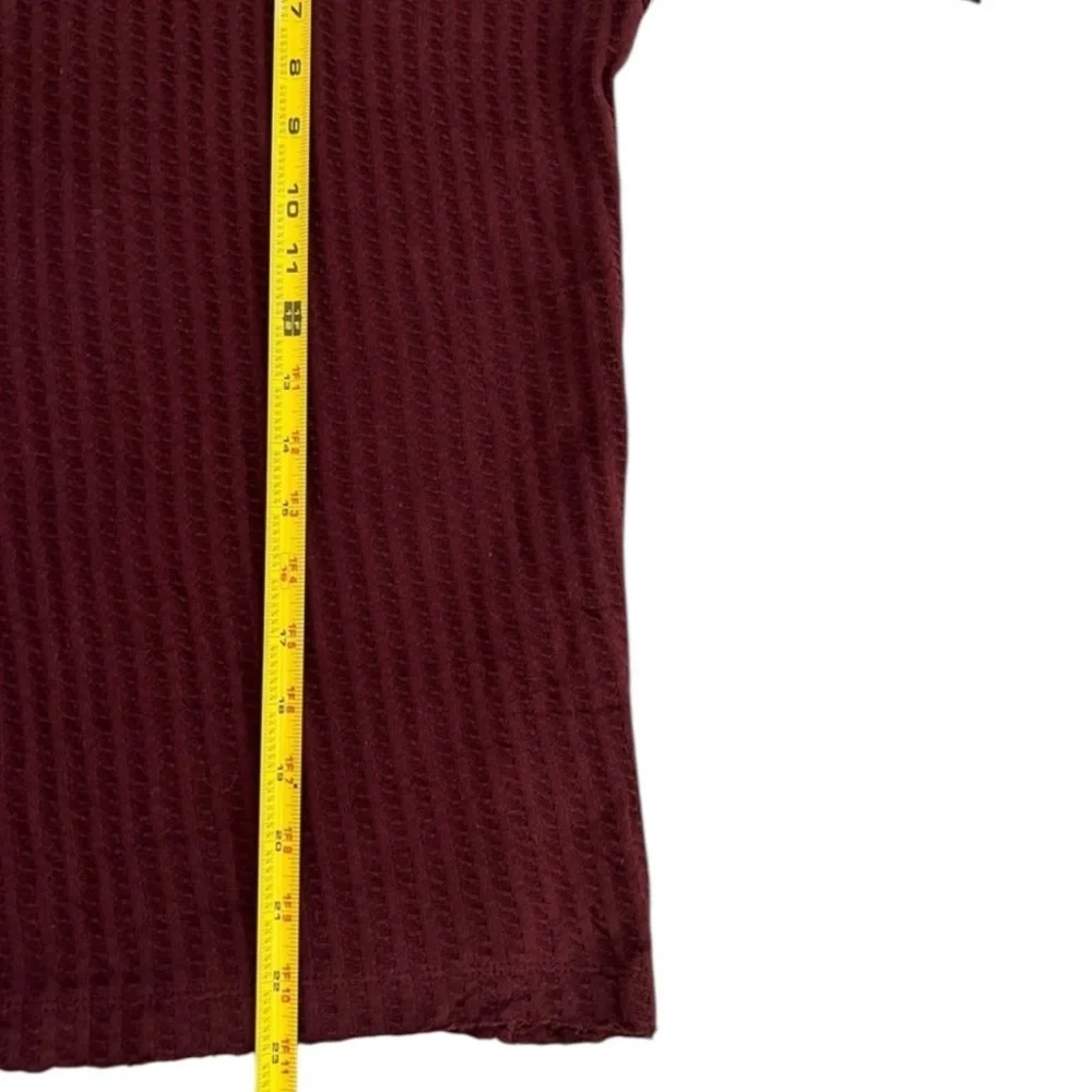 Free People Juicy Burgundy Cowl Neck Split Back Oversized Sweater Small NWT